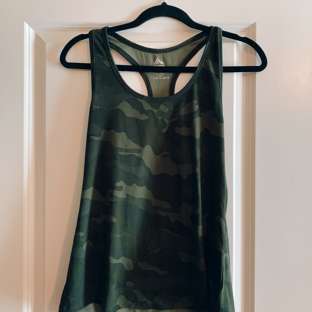 Camo print tank top